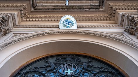 Fachada del Ministerio de Salud Pública.