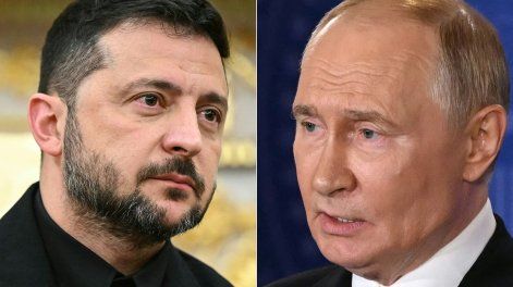 Volodímir Zelenski y Vladímir Putin