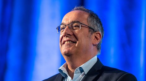 José Carlos Mahía, designado titular del MEC, durante la presentación del nuevo gabinete de gobierno en el hotel Radisson, el lunes 16&nbsp; &nbsp;