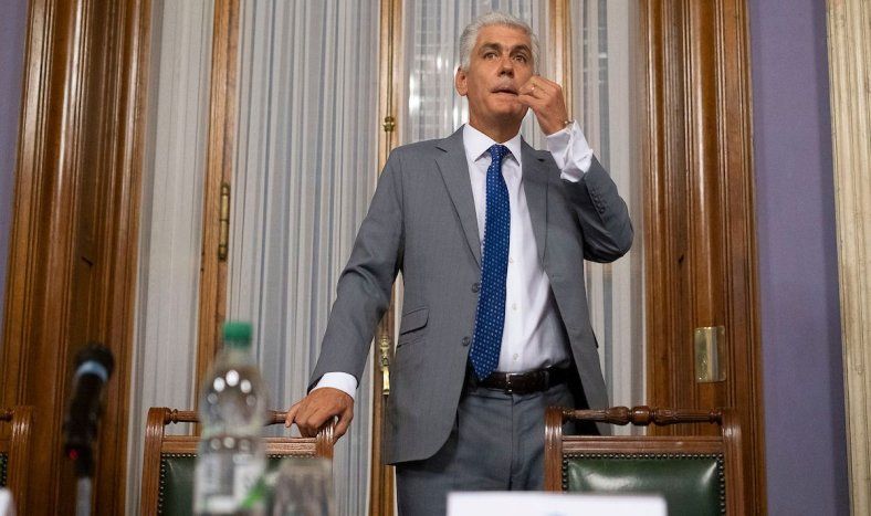 Rodrigo Goñi, presidente de la Comisión Especial de Futuros, en el Palacio Legislativo.