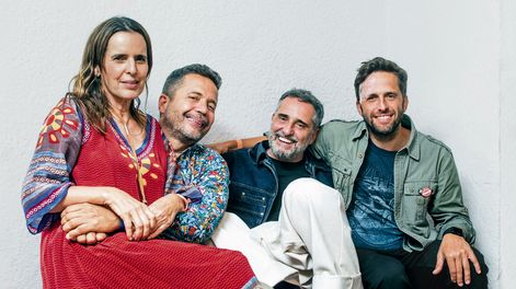 Paula, Daniel, Jorge y Diego Drexler, organizadores del Festival de la Canción de La Serena