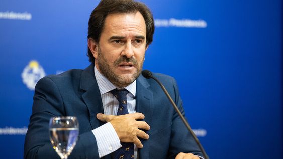 Germán Cardoso, en conferencia de prensa. Foto: Santiago Mazzarovich / adhocFOTOS Germán Cardoso, en conferencia de prensa. Foto: Santiago Mazzarovich / adhocFOTOS