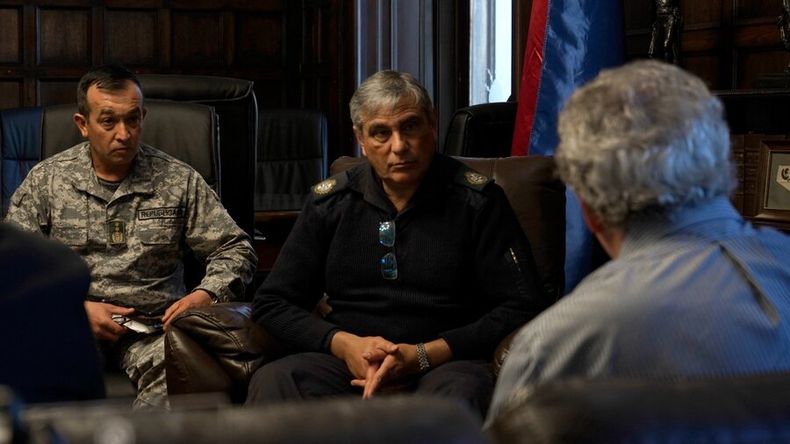 Reunión de seguridad con el ministro Luis Alberto Heber.