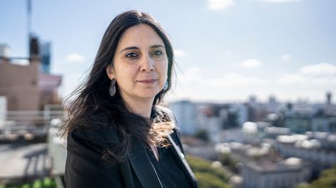 Natalia Winder Rossi en las oficinas locales de Unicef