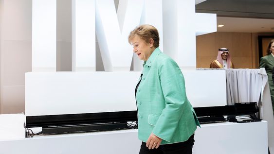 La directora gerenta del FMI, Kristalina Georgieva, en la reciente asamblea del organismo en Washington D.C. La directora gerenta del FMI, Kristalina Georgieva, en la reciente asamblea del organismo en Washington D.C.