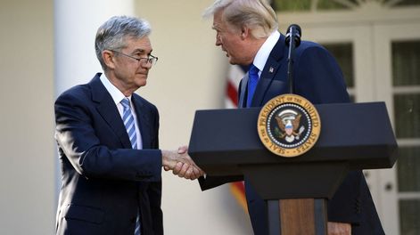 Trump, en su primera estadía en la Casa Blanca, cuando promovió a Powell como presidente de la Fed