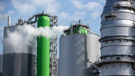 Planta UPM 2 en la localidad de Pueblo Centenario en el departamento de Durazno. Foto: Mauricio Zina / adhocFOTOS