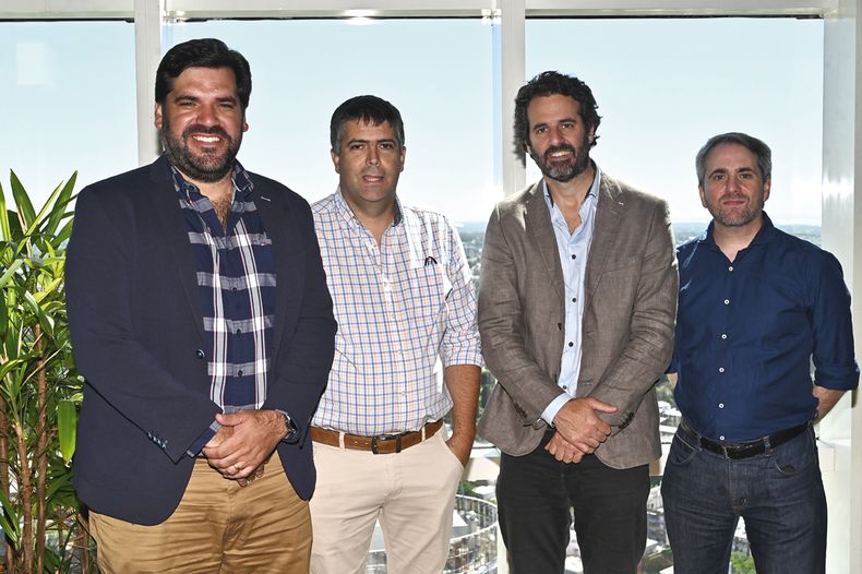 Fabián Martínez, Javier Olivera, Mariano Mosca y Oliverio Casás