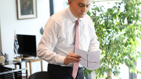 Alfie muestra su “plan de contingencia”. Foto: Nicolás Der Agopián