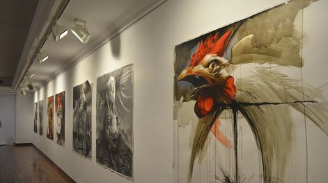 Búsqueda | Pinturas y carbonillas en Zoo. Foto: Museo Zorrilla