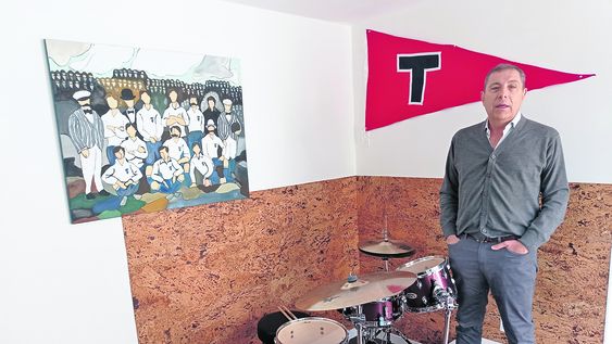 Oddone y algunas de sus aficiones: la batería, Nacional y Trouville