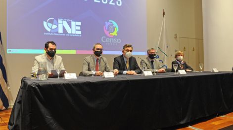 Conferencia lanzamiento Censo 2023. Foto: Presidencia.