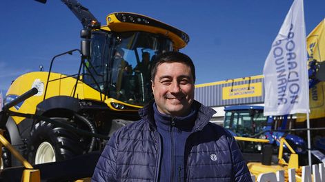 El gerente de ventas de Corporación de Maquinaria, Michel Pieñera. Foto: Agro de Búsqueda