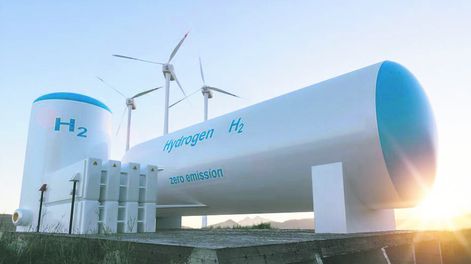 El hidrógeno verde se produce mediante la electrólisis del agua, utilizando energía eléctrica renovable.