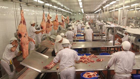 La salud de los operarios de los frigoríficos está en riesgo por el coronavirus, lo que generó nuevas medidas de prevención. Foto: Nicolás Der Agopián
