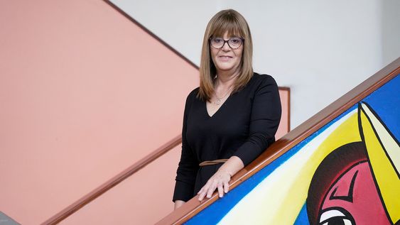 Cecilia Cairo, en la sede del MPP Cecilia Cairo, en la sede del MPP