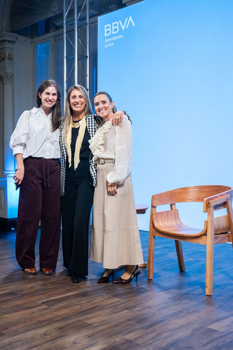 Lucía Torroba, gerenta de Comunicación y Relaciones Institucionales de BBVA Uruguay Carolina Gianola y gerenta de Marketing de BBVA Uruguay Virginia Molfese.