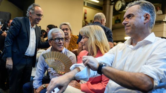 Hugo Barretto, Juan Castillo, Carolina Cosse y Yamandú Orsi Hugo Barretto, Juan Castillo, Carolina Cosse y Yamandú Orsi