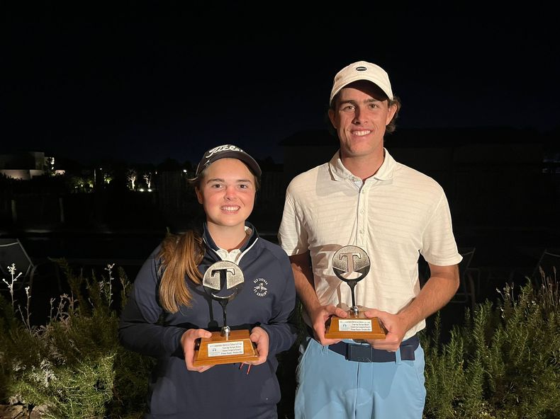 Carolina Mailhos y Juan Pedro Altamirano en La Tahona Golf Club