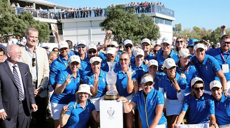 Equipo europeo ganador de la Solheim Cup