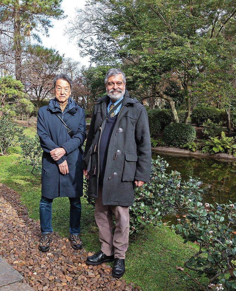 Masashi Matsutomo y Gonzalo Blasina