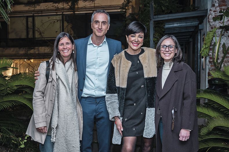 Maria Inés Garchitorena, Gonzalo Borgia, Eunice Castro y Mariana Seoane