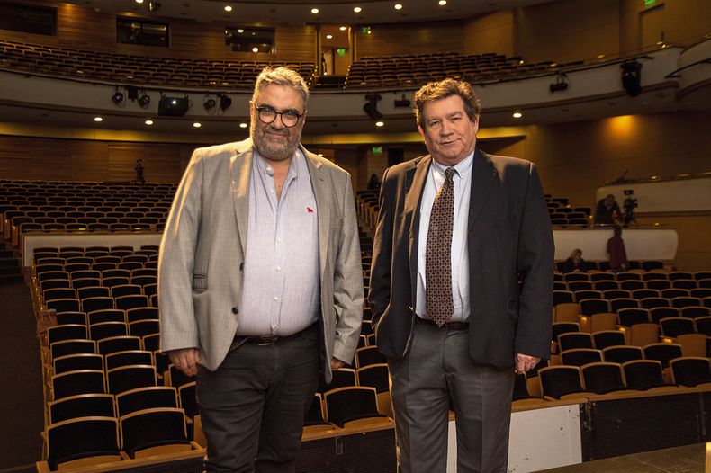 Jaime Clara con el director general de la Comisión del Patrimonio Nacional William Rey