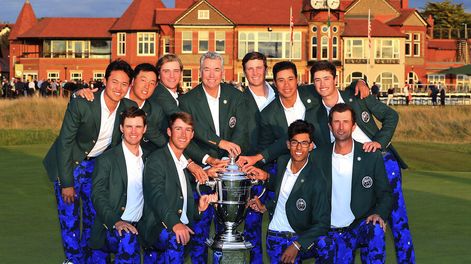 El equipo de Estados Unidos, ganador de la Walker Cup