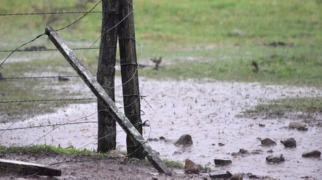 En Uruguay llueven en promedio unos 100 milímetros por mes, pero de forma muy irregular.