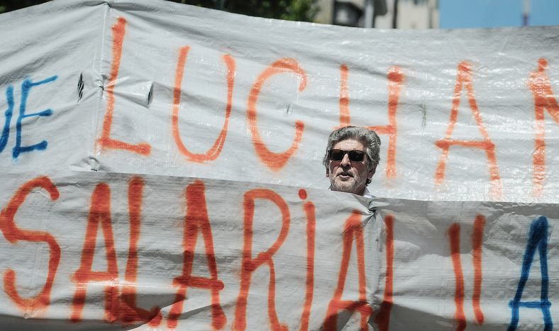 Una movilización en Montevideo en 2021. 
