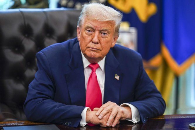 Donald Trump en el Despacho Oval de la Casa Blanca