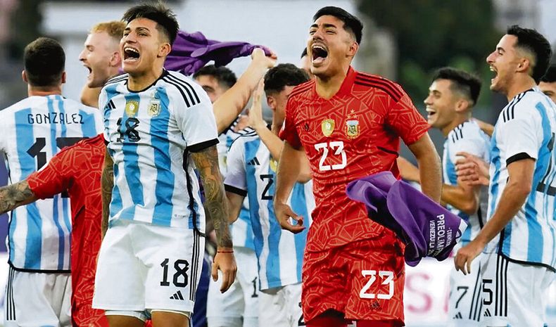 La selección argentina sub-23 clasificó a los Juegos Olímpicos luego de vencer 1 a 0 a Brasil en Caracas