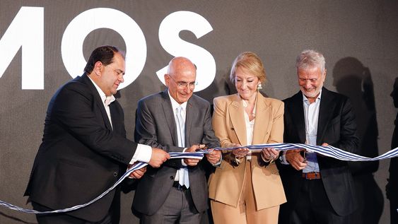 Leonardo Isoardi, impulsor de Cosmos Eduardo Campiglia,&nbsp;vicepresidenta de la República Carolina Cosse e impulsor de&nbsp;Cosmos Ernesto Kimelman.