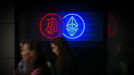 Las representaciones de Bitcoin y Ether