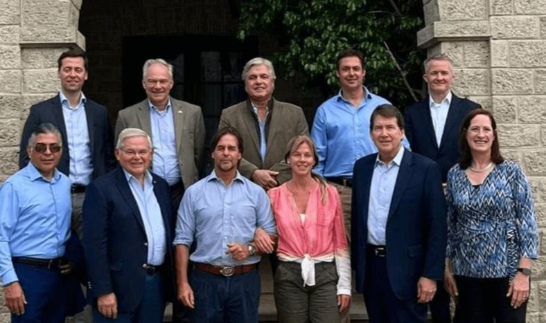 Lacalle Pou recibió en Anchorena a representantes de Estados Unidos