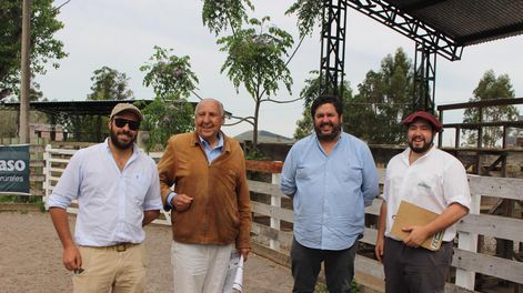 Diego Carabajal, Daniel Dutra, Alejandro Dutra y Andrés San Martín, integrantes de Escritorio Dutra