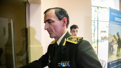 Guillermo Fregossi en 2020, luego de su asunción como comandante en jefe del Ejército. Foto: Santiago Mazzarovich / adhocFOTOS