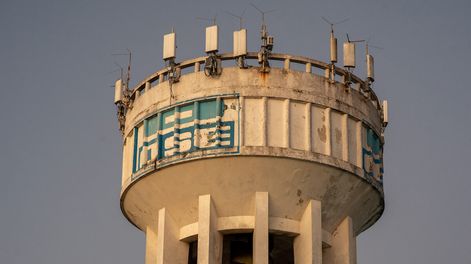 Un tanque de agua de OSE.