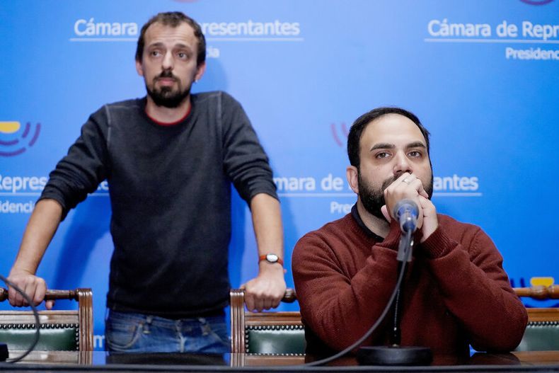 Gonzalo Civila y Daniel Gerhard son dos de los principales referentes del Partido Socialista y el PVP, respectivamente. Foto: Javier Calvelo / adhocFOTOS