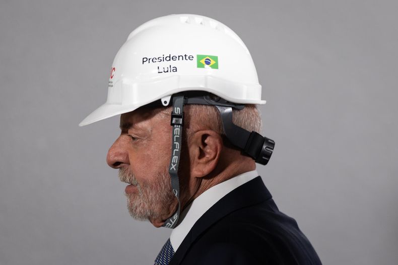 El presidente de Brasil, Luiz Inácio Lula da Silva, asiste a la apertura del Encuentro Internacional de la Industria de la Construcción en Sao Paulo, 19 de mayo de 2026.