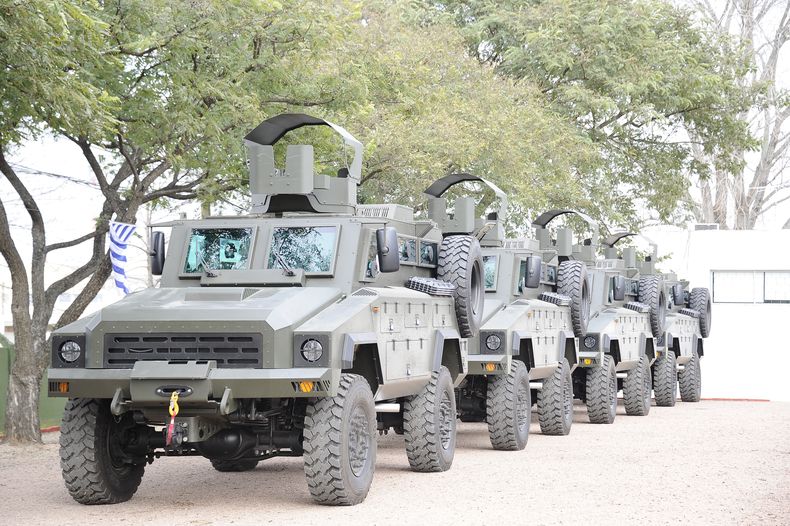 Los Mamba MK7, durante su presentación en 2024 en el Servicio de Material y Armamento del Ejército Nacional.&nbsp;