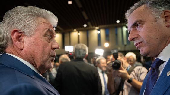 El embajador estadounidense en Uruguay Louis Rinaldi y el presidente Yamandú Orsi. El embajador estadounidense en Uruguay Louis Rinaldi y el presidente Yamandú Orsi.