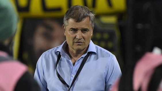 Diego Aguirre, entrenador de Peñarol, durante un partido de la Copa Libertadores 2024 Diego Aguirre, entrenador de Peñarol, durante un partido de la Copa Libertadores 2024