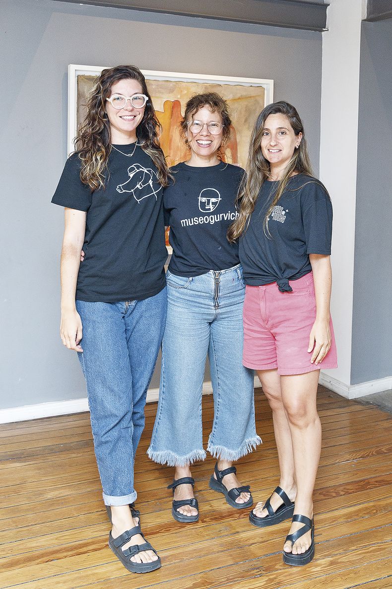 Las docentes Eugenia Ravera, Jimena Delgado y Micaela Guida