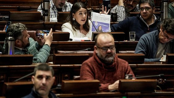 La diputada del MPP Bettiana Díaz, durante una interpelación a la ministra de Economía, Azucena Arbeleche, en 2022 La diputada del MPP Bettiana Díaz, durante una interpelación a la ministra de Economía, Azucena Arbeleche, en 2022