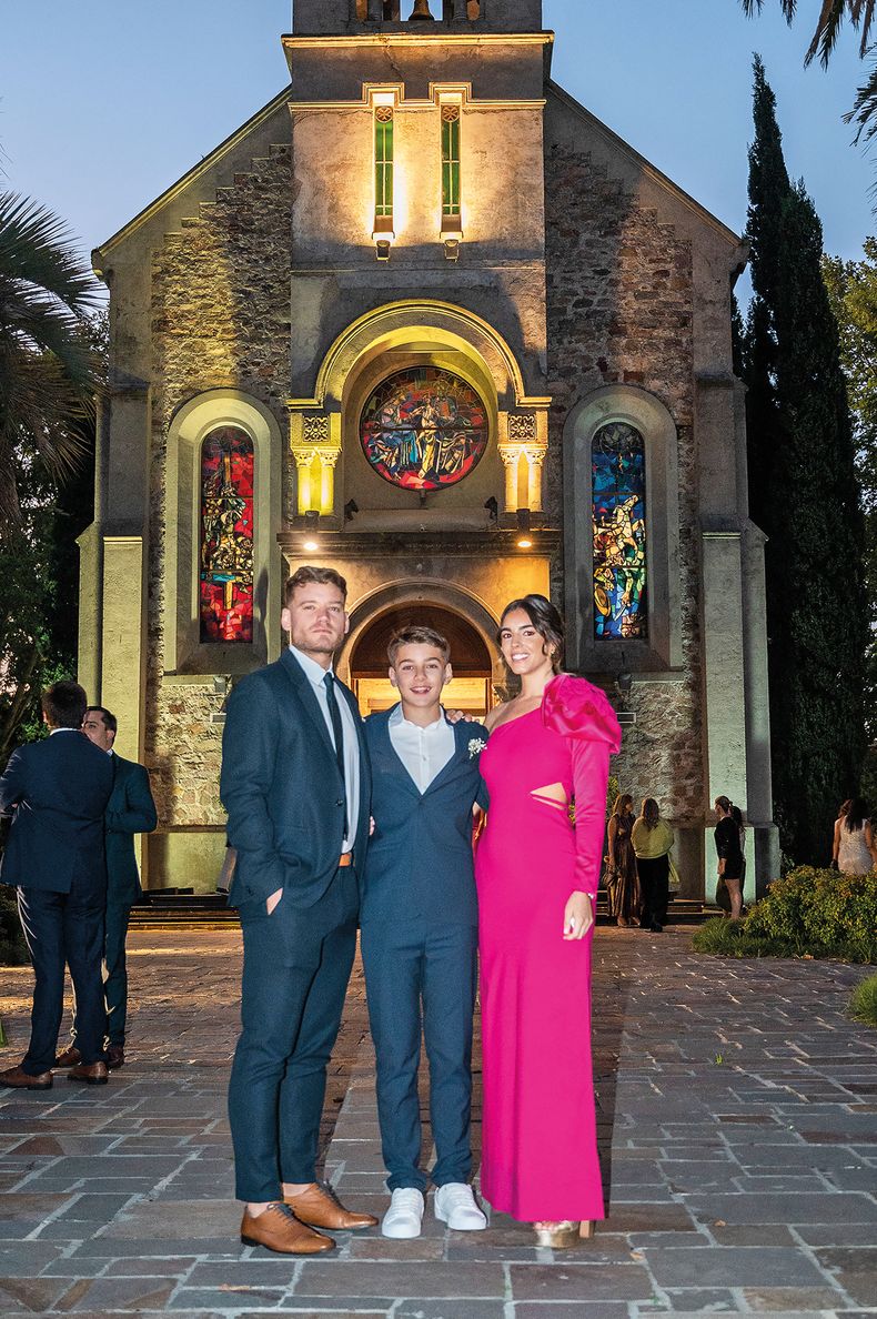 Manuel, Santino y Lucía Cabrera
