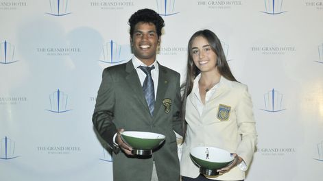 imagen de Sofía García Austt y el brasileño Herick Machado fueron los ganadores de la Copa de Oro en el Cantegril Country Club
