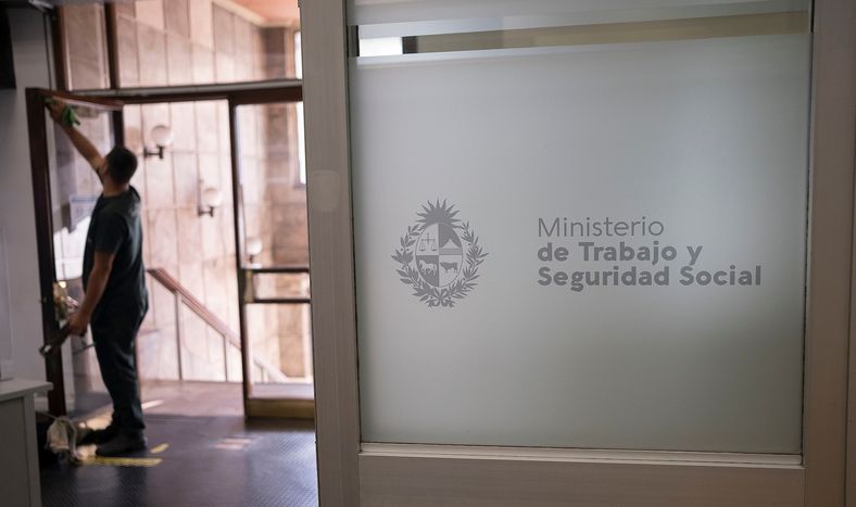 Sede del Ministerio de Trabajo y Seguridad Social, en la Cuidad Vieja.