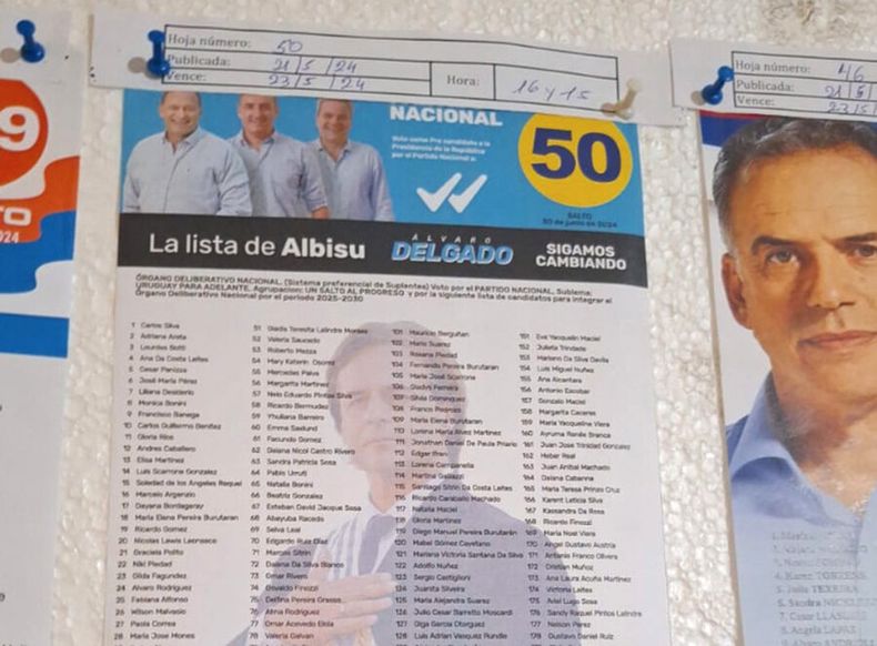 Lista 50 de Albisu en Salto