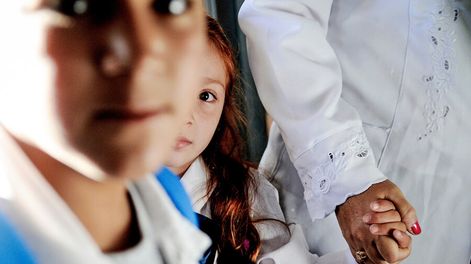 Búsqueda | Primer día de clases en la escuela N° 378 de Montevideo. Foto: Javier Calvelo / adhocFOTOS